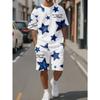 Herren Casual Sport Kurzarm-T-Shirt + Shorts Set, Bequem für Outdoor-Bekleidung