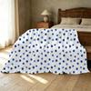 Soft Flannel Blanket Simple Solid Color, Cozy & Skin-friendly Warm Throw, Ideal for Home, Leisure, Christmas & Halloween
