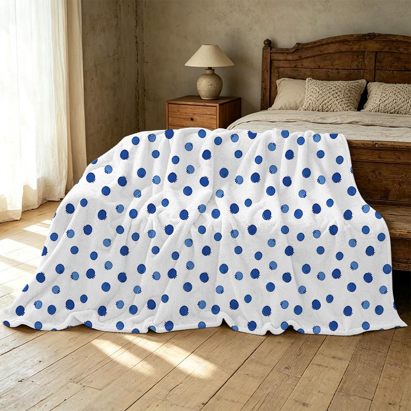 Soft Flannel Blanket Simple Solid Color, Cozy & Skin-friendly Warm Throw, Ideal for Home, Leisure, Christmas & Halloween