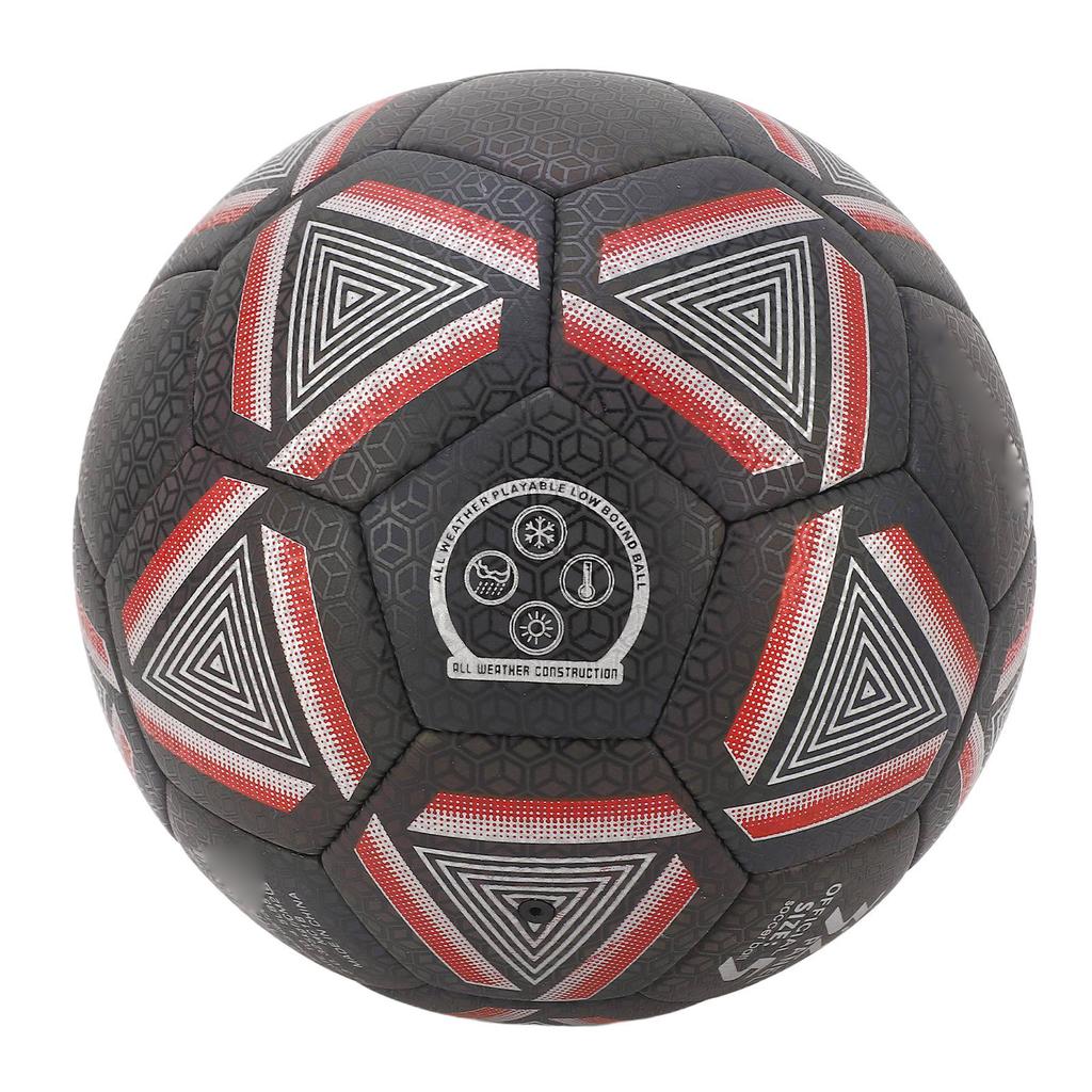 Reflective Soccer Ball Standard Size 5 Durable PU Leather Luminous Soccer Ball for Training Night Games