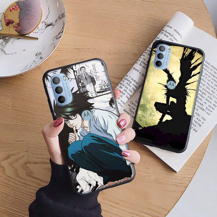 Husă neagră AD88 Death Note pentru OPPO Reno 8 6 5 4 Pro Find X3 A17 A31 A38 A40 A53 A54 A55 A74 A76 A78 A77 A80 A94 A95 A96 Pro Sofe Cover