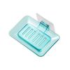 Wall-mounted Transparent Soap Box Is A Household Water-draining Plastic Bathroom Wall-mounted Storage Wonder