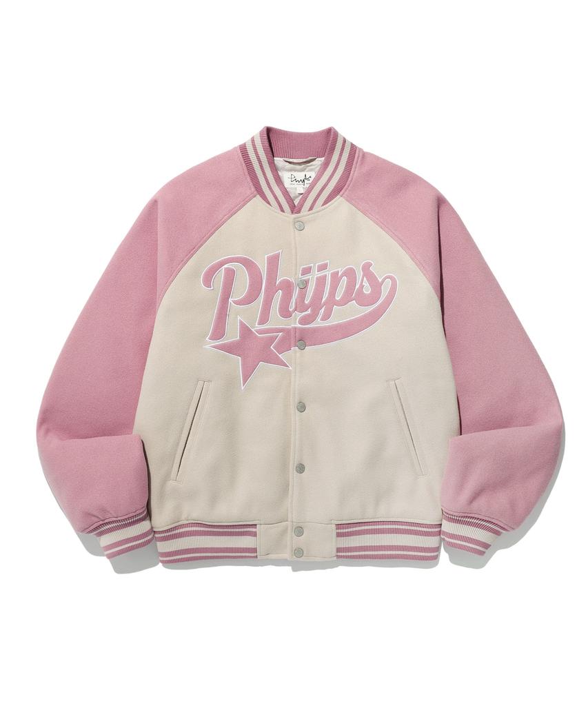 Physical Department Startail Varsity Jacket_Vintage Pink