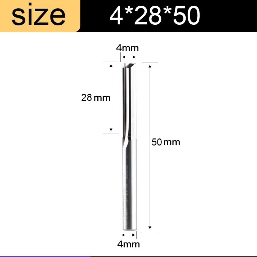 2 Flute Milling Cutter 3.175 4mm Shank Mill Cutter CNC Router Bit  Wood /MDF /Hard Wood/Acrylic/PVC