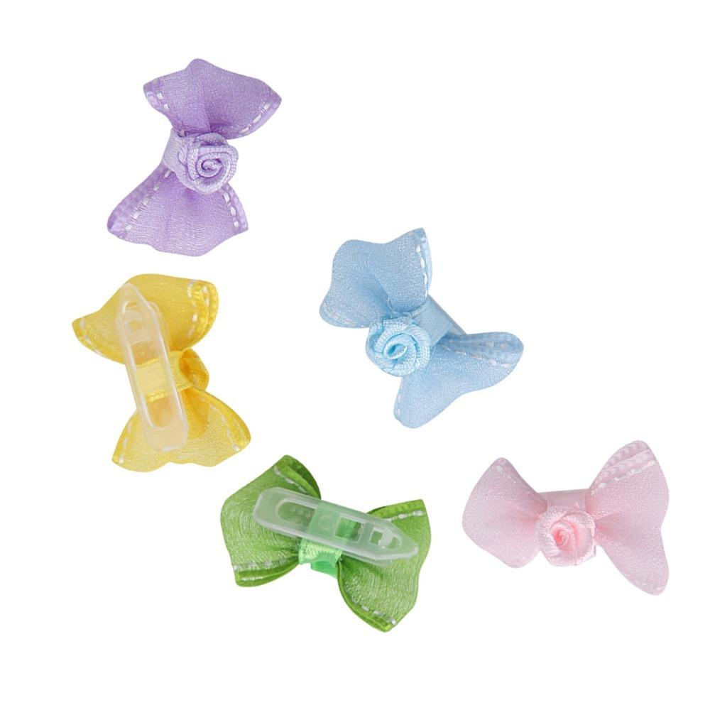10Pcs Lightweight Pet Hair Clip Decorative Clip Pet Head Flower Pet Hair Accessory Pet Dressing Up