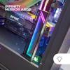 Marsgaming mars gaming mca-gcb, support de carte graphique, argb infinity mirror illumination, argb sync gpu holder, base