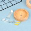 10Cm Wooden Light Canopy Kit Wood Lamp Bases Ceiling Panel Chassis Lamps Lighting Accessories Vintage Chandelier Ceiling Plate