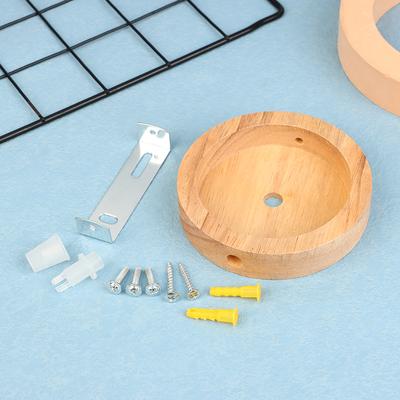 10/12cm Wood Lamp Base Modern Ceiling Plate Wooden Ceiling Holder Pendant Lamp Fitting Chandelier Bases DIY Lighting Accessories
