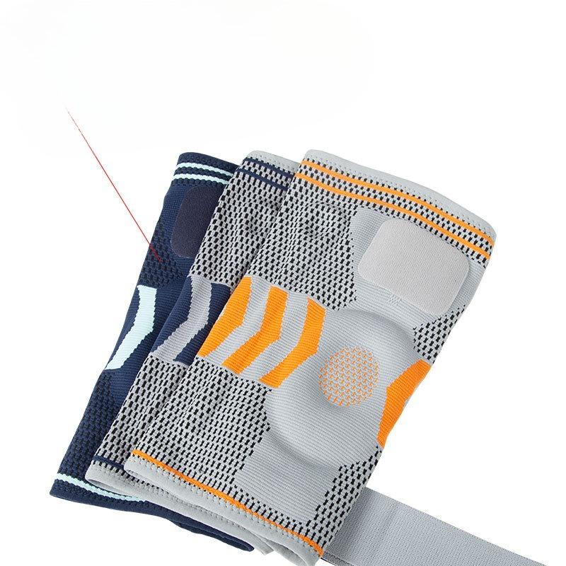 Double Strap Sports Silicone Knee Pads for Men and Women Spring Support Meniscus Protection Breathable Cycling Sports Protective Gear