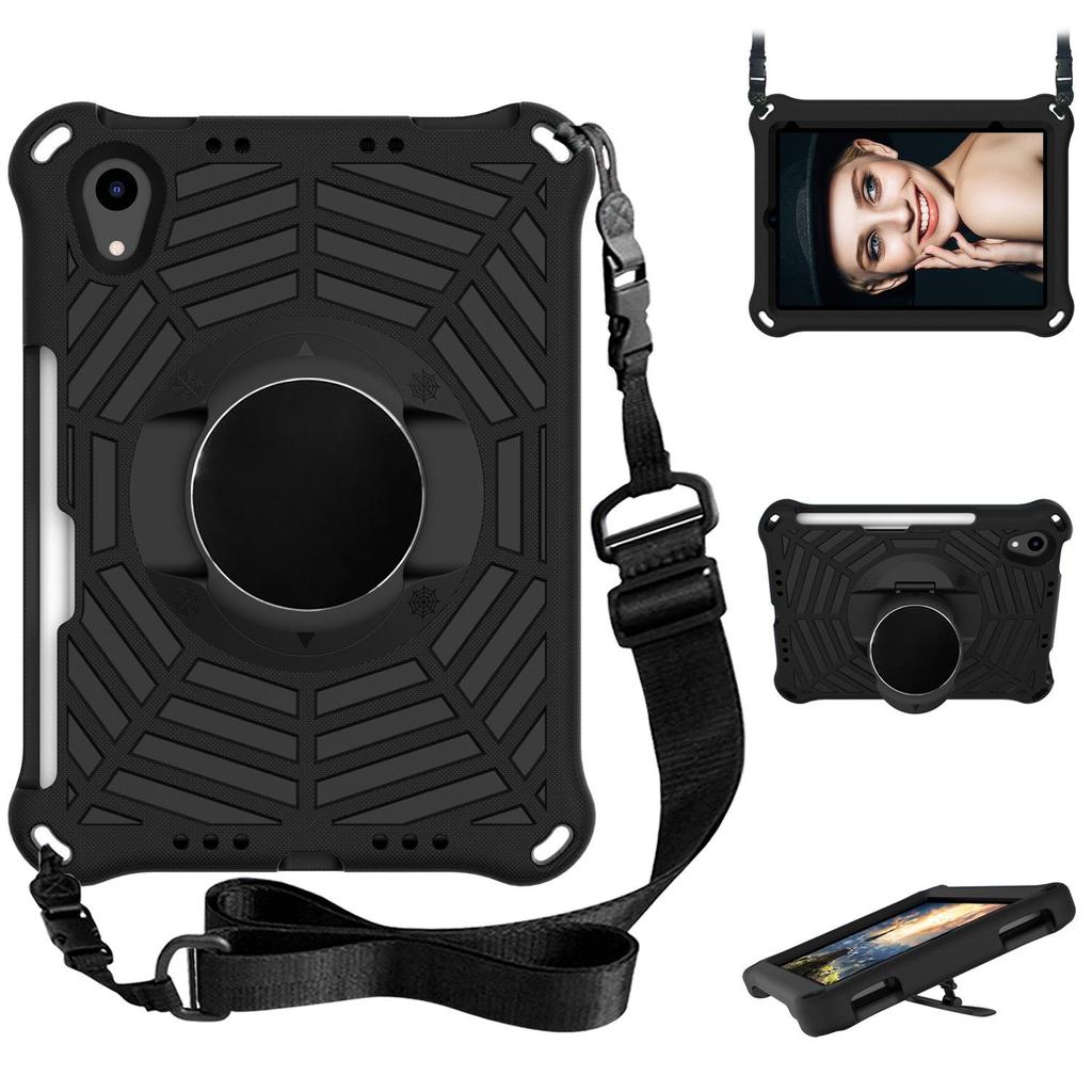 Mini6 portable shoulder strap protective cover with 360° rotating bracket for Mini5, Mini4 tablets - Eva anti-drop case