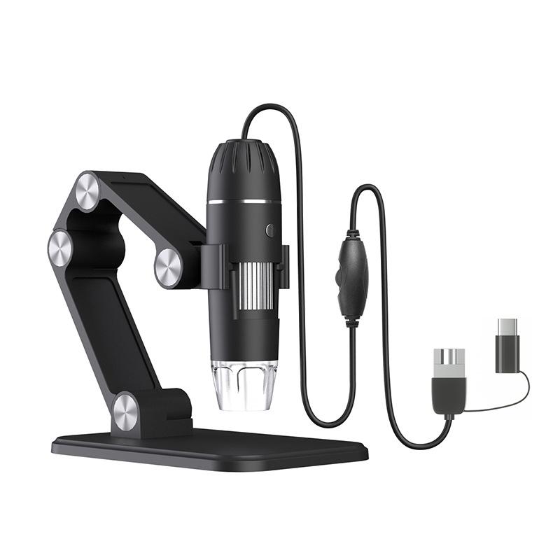 Three In One Usb Microscope with 1600X Magnification for Android Phones, Computers, and General-Purpose Digital Microscopes