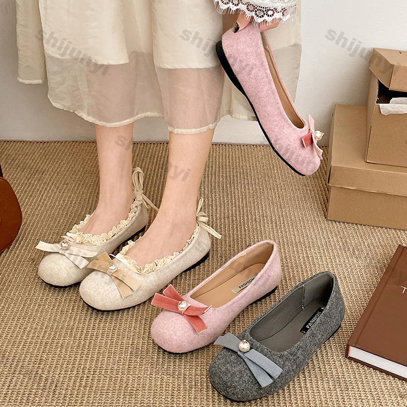 Fashion Women Flats Shallow Mouth Single Shoes 2025 Spring Autumn New Pointed Toe Loafers Fashion Dress Shoes Soft Sole Mary Jane Shoes