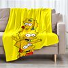 The Simpsons Theme Printed Blanket - Perfect for Couch, Bed, Travel & Outdoor Use | Machine Washable, Cozy & Durable.