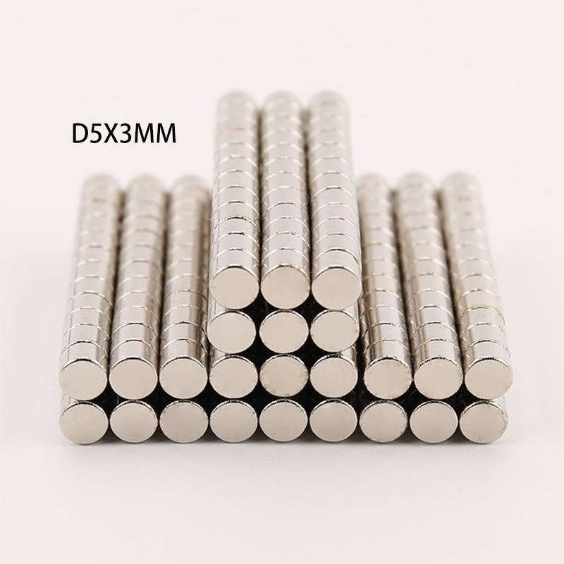 20/100pcs Magnets: 4x3mm & 5x3mm  Disc - High Magnetic Force for Demanding DIY, Robotics, and Prototypes