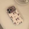 Leopard Print Bow for IPhone17 for Apple 16promax Phone Case 15For13 Sweet Cool Retro 14 Leather Case