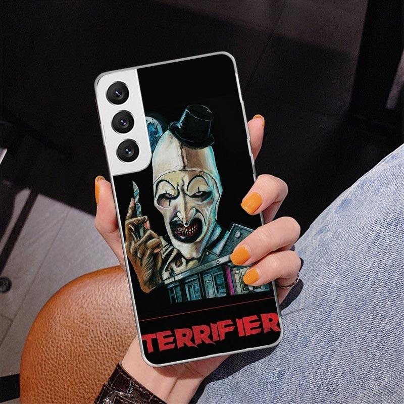 

Horror Movie Terrifier Phnoe Case for Samsung Galaxy S26 S25 Edge S23 S24 Ultra S22 Plus S21 S20 FE Unique Cover Soft Coque Gala Samsung S24