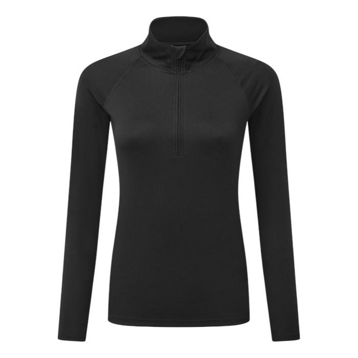 TriDri Womens/Ladies Long Sleeve Performance Quarter Zip Top