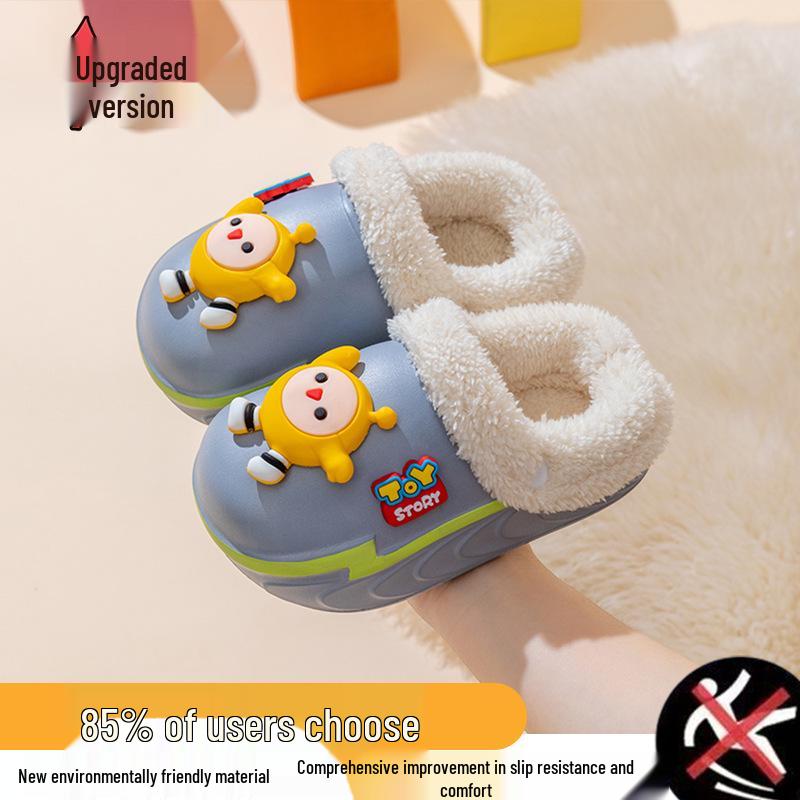 2025 Women s EVA Thick-Soled Non-Slip Cartoon Slippers with Novel Poop-Stepping Sensation for Indoor Summer Use Size 28-29 16-165CM синий 990₽