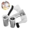 Hand-Crank Rotary Cheese Grater Professional 2-in-1 Shredder with Fine Coarse Drums for Parmesan Mozzarella & Chocolate Nuts