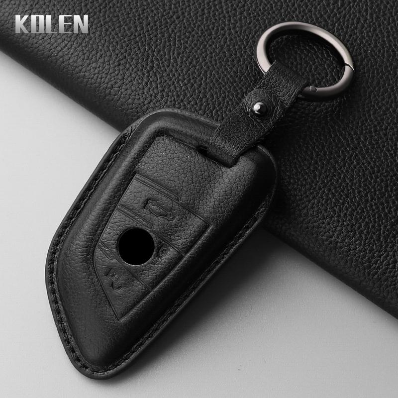Leather Car Key Case Cover Shell Fob For Bmw F20 G20 G30 X1 X3 X4 X5 G05 X6 X7 G11 F15 F16 G01 G02 F48 Key Protector Accessories