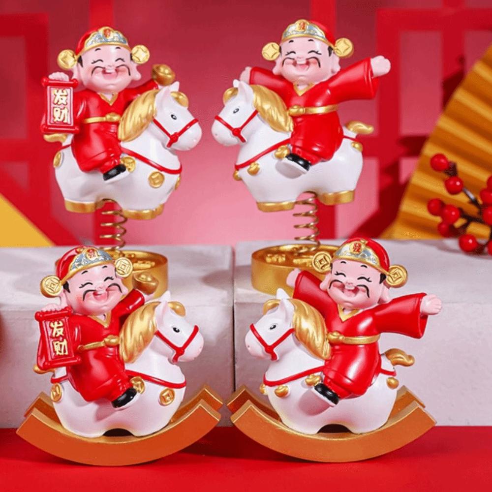 Year of The Horse 2026 Horse Year Figurines Resin Horse Statue  Office Decoration