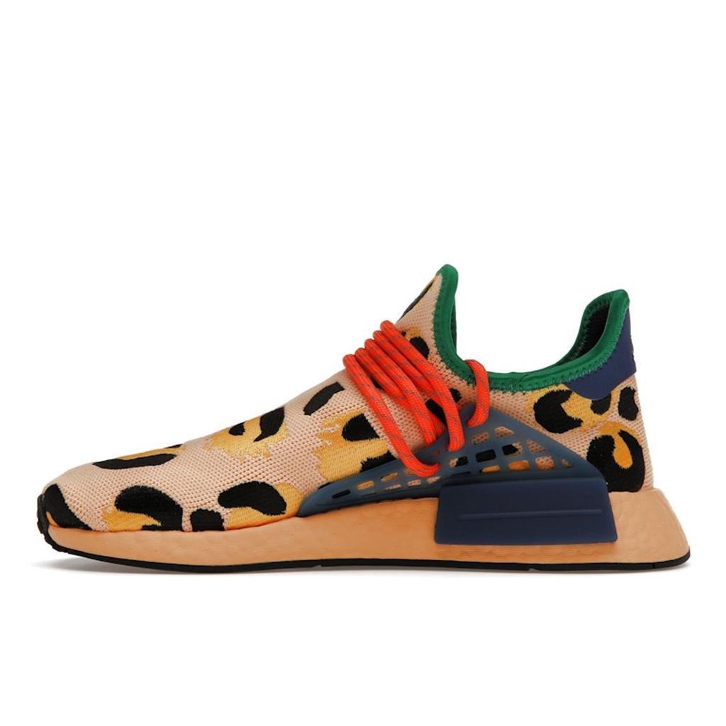 Adidas Pharrell X NMD Human Race Animal Print - Pulse Amber Unisex Sneakers Multi-Color Bold-Gold Black HP3221