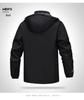Men's Plus Size Quilted Windbreaker Hooded Jacket - 2026 Autumn/Winter Velvet Thickened Outdoor Style.