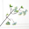 Garden Simulation Flower Snow Cherry Blossom Branch Home Decoration Fake Flower Green Plant Potted Bonsai