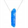 Silver Necklace Blue Stone Crystal Nature Love Silver 925