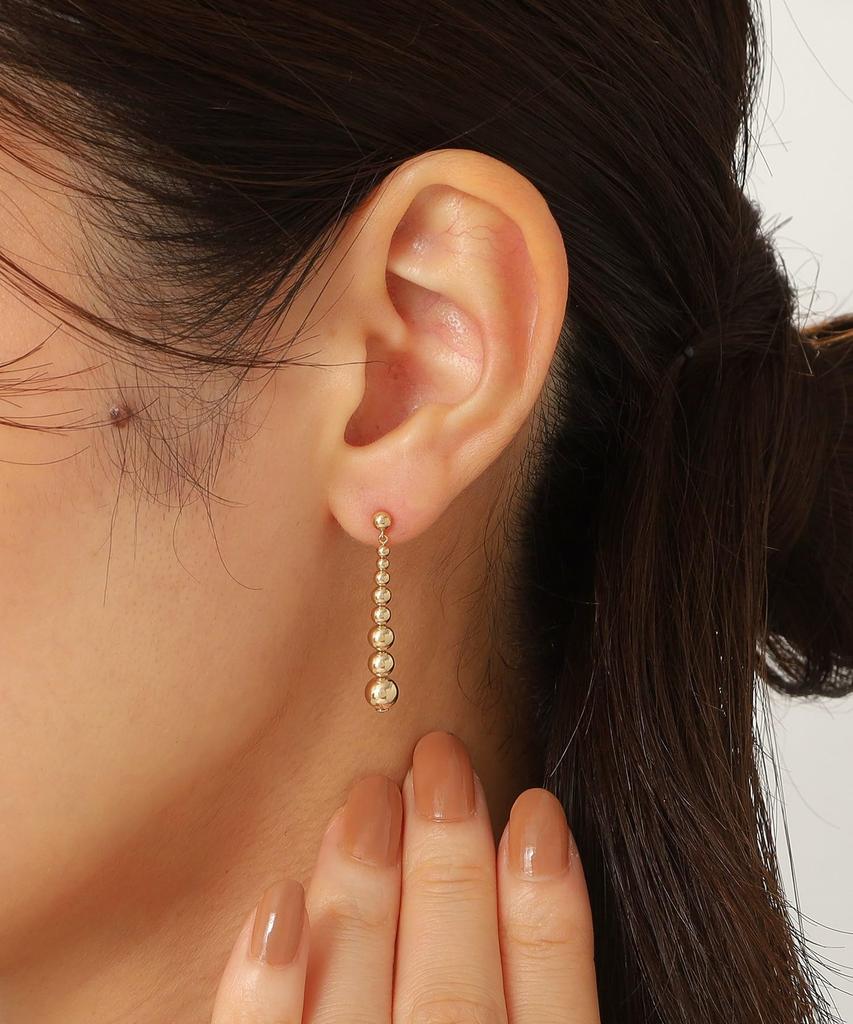 Ohrringe K10 Hohlkugel Farbverlauf Ohrstecker 40576549 Gelbgold 00 [Kokoshnik] Damen (100)