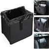 1Pc Durable Oxford Cloth Car Trash Can - Multi-Functional Folding Hanging Storage Bag, Zipper Compartment, Practical Design