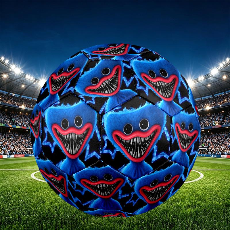 Huggy Wuggy Print Size 5 Soccer Ball, PU Wear Resistant Football for Match Training and Daily Practice, Birthday Gift for Soccer Fans