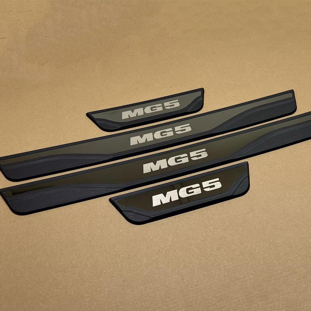 Door Sill Scuff Plate Trim For MG 5 Auto Threshold Protection Car Accessories Welcome Pedal Styling Stickers 2024 2025