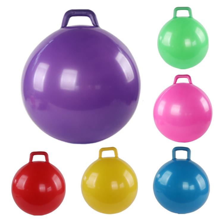 Large Yellow Water & Gymnastics Ball with Handle (55-75 cm)