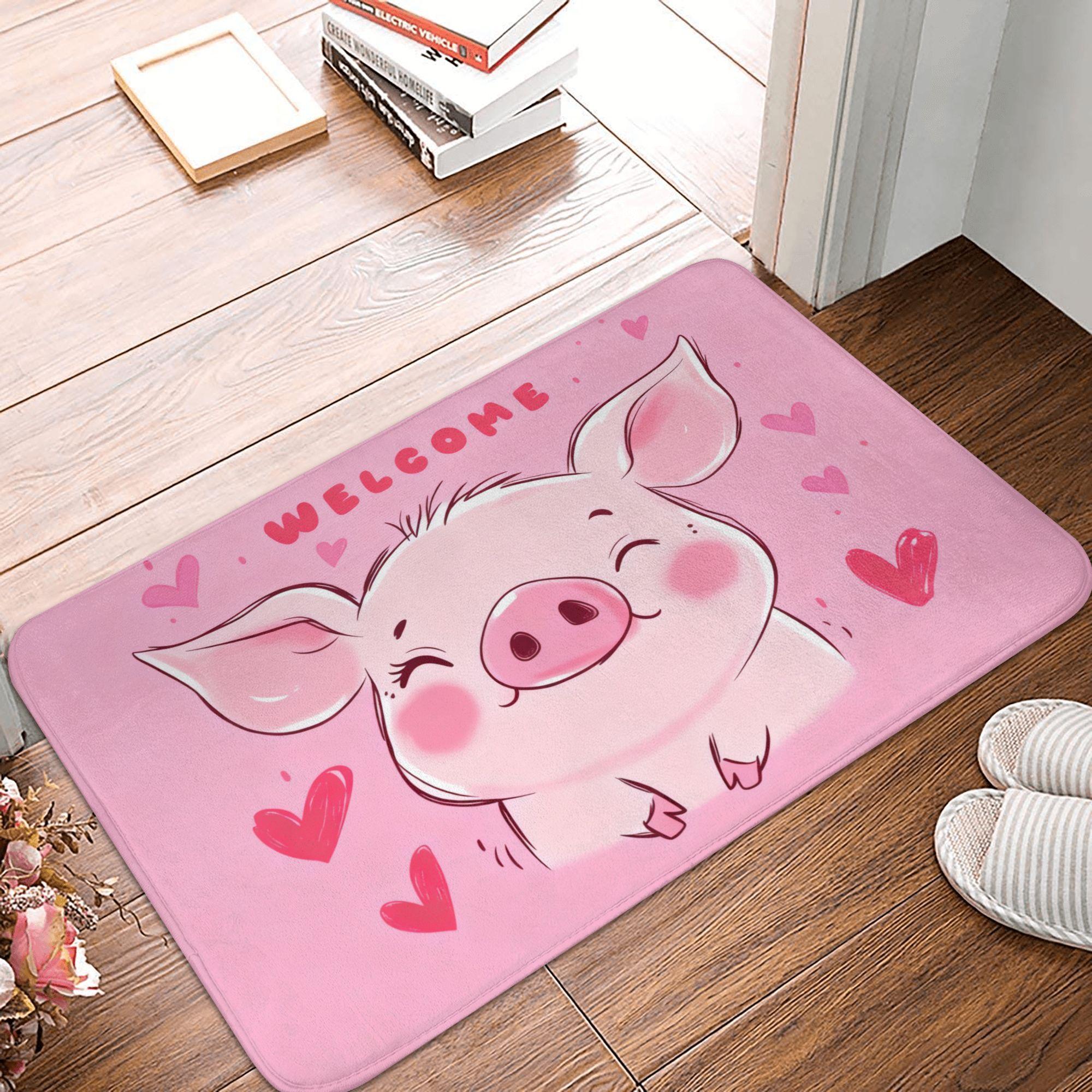 

Funny Highland Cow Animals Front Door Floor Entrance Mat Outdoor Kitchen Bathroom Doormat Bedroom Carpet Rug 40cmx60cm