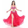 Women Belly Dance Wrap Skirt with Split Design Fashion High Waist Performances Skirt for Dancing Party and Stage Shows