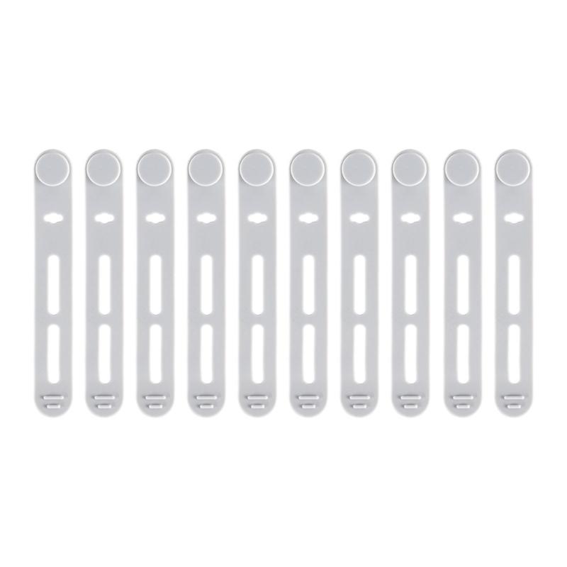 

Multi Colored 10 Pack Reusable Silicone Cord Ties Wire Organizers For Tidy Cable Organization 1