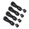Car Reverse Parking Radar System Car Parking Reverse Backup Radar Sound Alert Backing Radar with 4 Parking Sensors