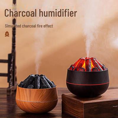 Umidificator Aromaterapie Volcano USB cu Lumină de Noapte pentru Casă, Birou sau Cameră de Copii