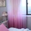 Gradient Tulle Curtains for Living Room Bedroom Kitchen Transparent Sheer Curtain Home Decor Window Drapes European American