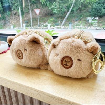 Ugly Capybara Coin Purse Cute Coin Keychain