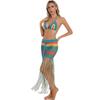 Handmade Crochet Long Dress Bikini Set Swimsuit