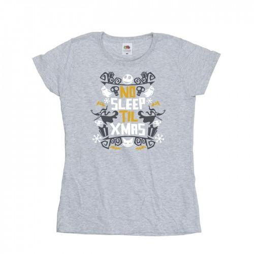 The Nightmare Before Christmas Womens/Ladies No Sleep Till Christmas Cotton T-Shirt