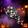 Women's Halloween Print Ponytail - Fashion Work Hat for, Salon and Hair Washing