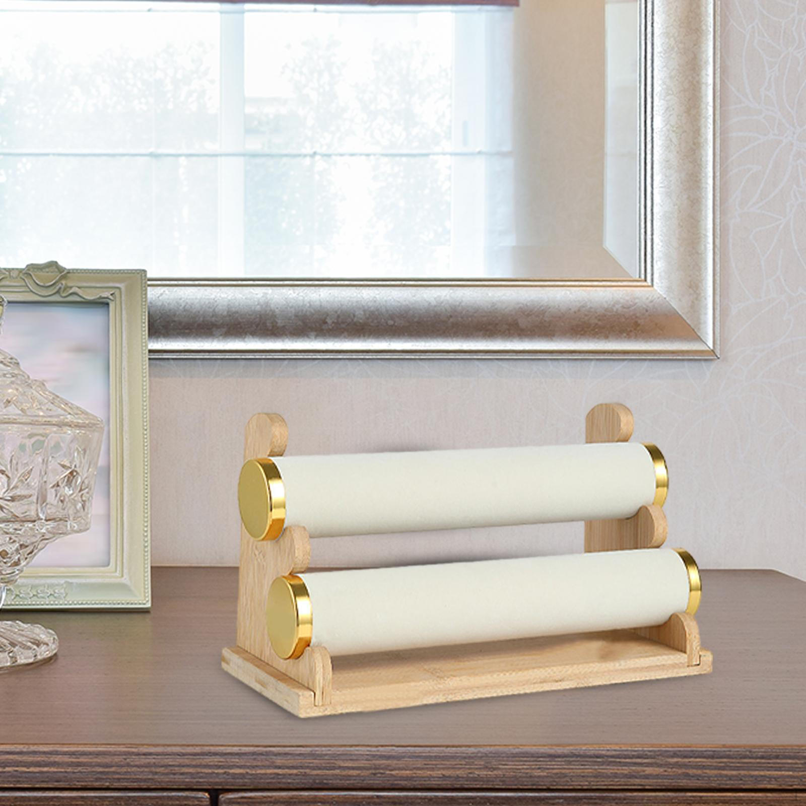 

Держатель для браслета, дисплей, организация хранения, органайзер для ювелирных изделий, подставка для дисплея Two Layers Beige