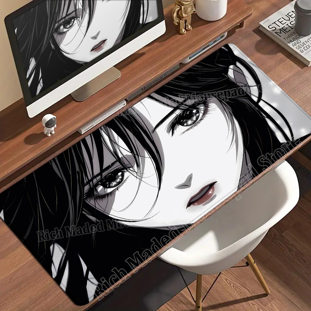 Anime Girls Xxl Mouse Pad x Kawaii Cartoon Girl Deskmat Pc Office Accessories Gaming Computer Nonslip Keyboard Mousepa