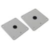 2PCS Boat Seat Bases Aluminium Alloy 6 Screw Holes 3/4 Inch Pin Post Mounting Base for Marine Boat S