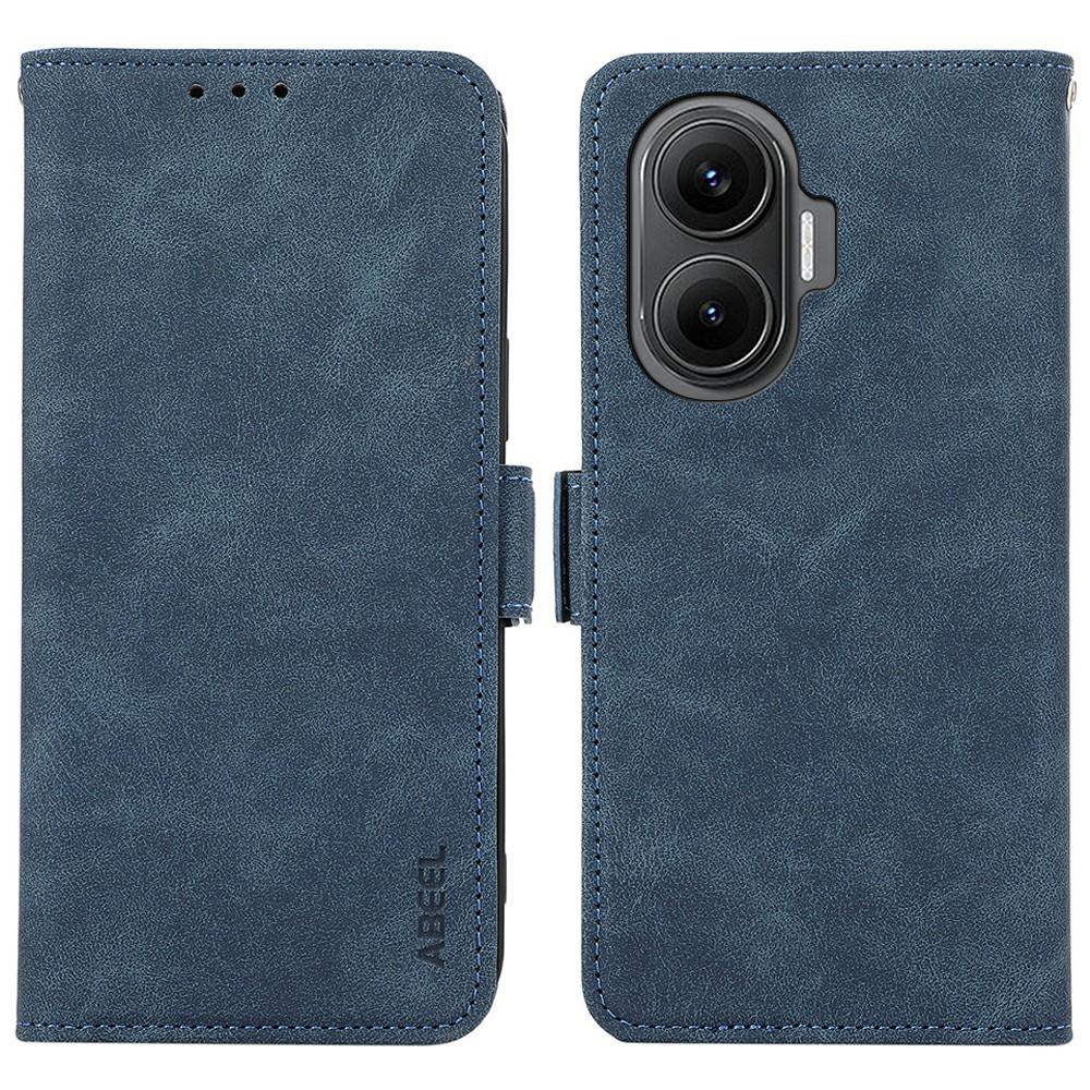 ABEEL For Xiaomi Redmi Turbo 4 Pro 5G/Poco F7 5G Case PU Leather Folio Stand View RFID Blocking Phone Cover