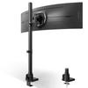 Large Monitor Supports 27kg Load Black Arm, Single, 57-inch Screens, Capacity,