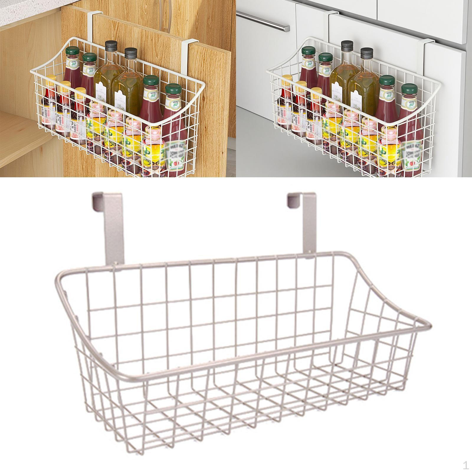 

Прикроватная подвесная корзина из проволоки, органайзер для полки, декор в стиле фермерского дома для гаража Champagne Silver